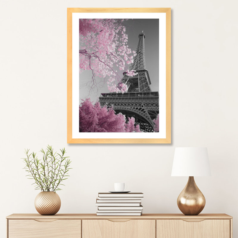 «Paris Eiffel Tower XIII», reproduction, Papier bois naturel, H 32 po x l 24 po x P 1 po