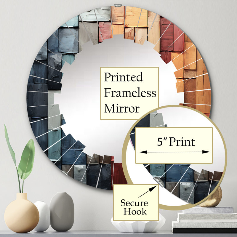Miroir mural Hazael, 24 po x 24 po