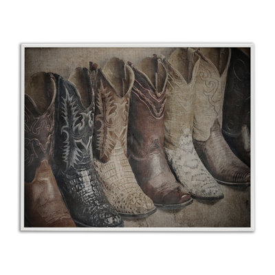 Texan Lineup Boots Giclee Art by RileyB