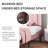 Alber Faux Leather Diamond Tufted Platform Bed with Headboard & 2 Rustic Farmhouse Nightstands Set, Barn Door End Tables with Storage Shelf-1409822705-1409822706