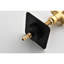 Valve de contrôle de volume de douche - métal coulé noir mat 3/4 po, poignée en laiton réglable avec