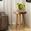 Table de bout en teck naturel