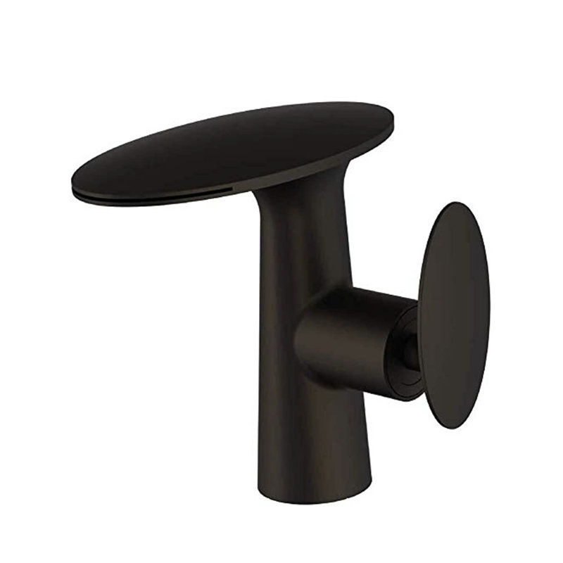 Robinet de salle de bain à un trou, Noir