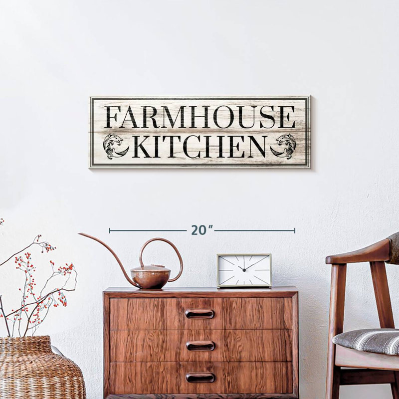 «Farmhouse Kitchen», impression sur toile, H 24 po x l 8 po x P 1 po