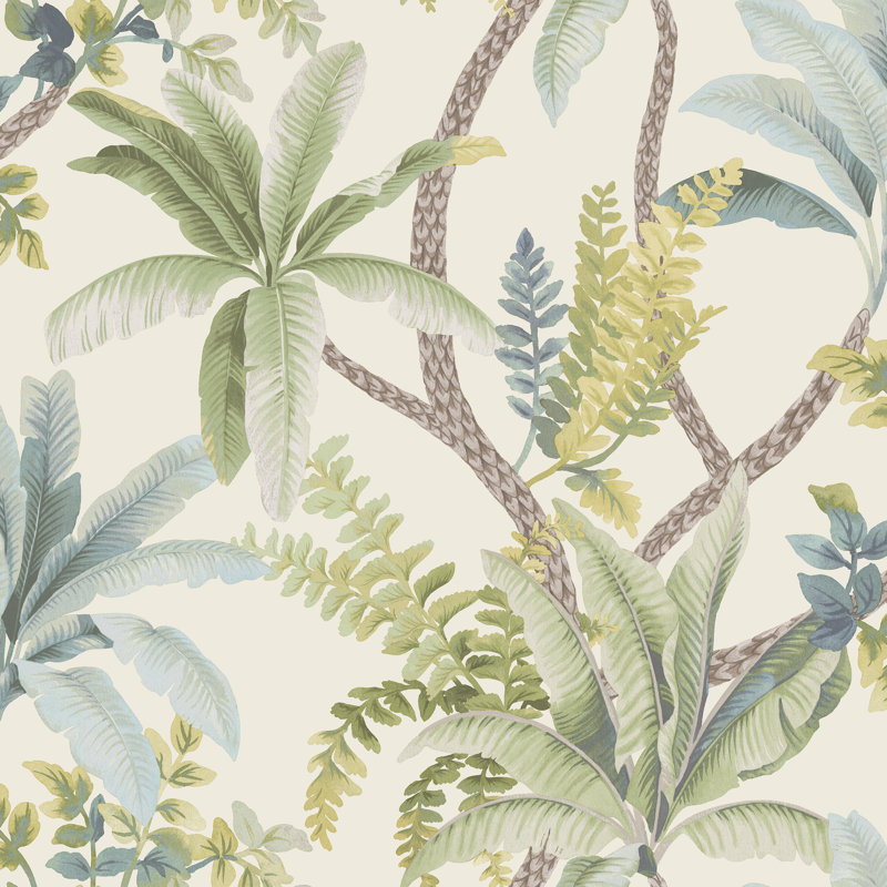Trailing Palm, Green Cream