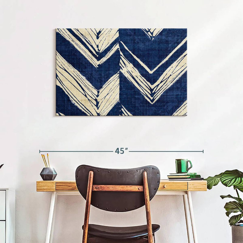 Kerner Indigo Batik II, 24" H x 36" W