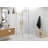 Illume 47 in. x 47.5 in. x 78 in. 90-degree Fully Frameless Wall Hinged Glass Shower Enclosure-60637098