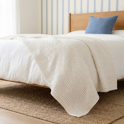 Zuma Cotton Waffle Throw Blanket