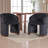 25" Wide Modern Dining Chair Upholstered Barrel Armchair With Solid Wood Legs And Backrest, For Dining Room/Living Room-458643727