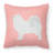 Samoyed Square Indoor/Outdoor Throw Pillow-22325879-22325880