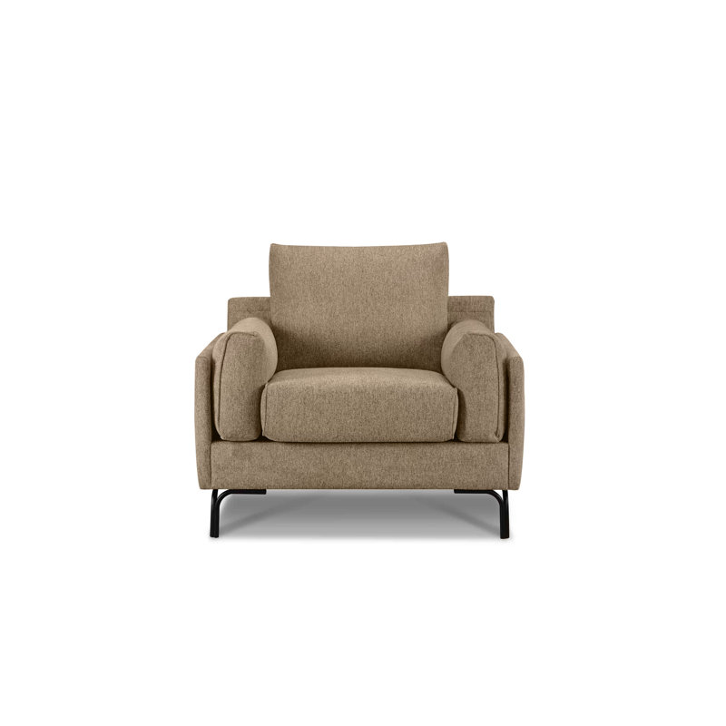 Naples Chair, Beige Polyester Blend
