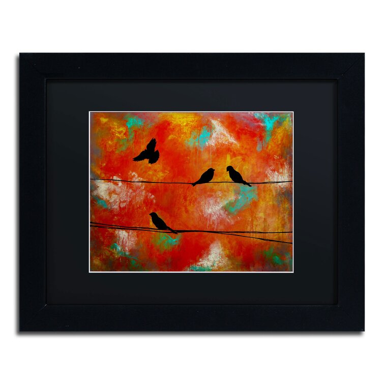 'Birds of Flight' by Nicole Dietz Framed Painting Print