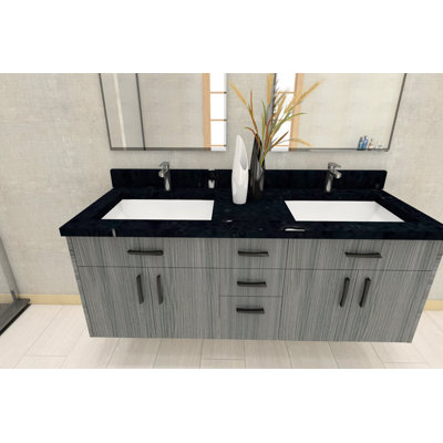 Ensemble de meuble-lavabo double 61 po Stanford, prêt à installer