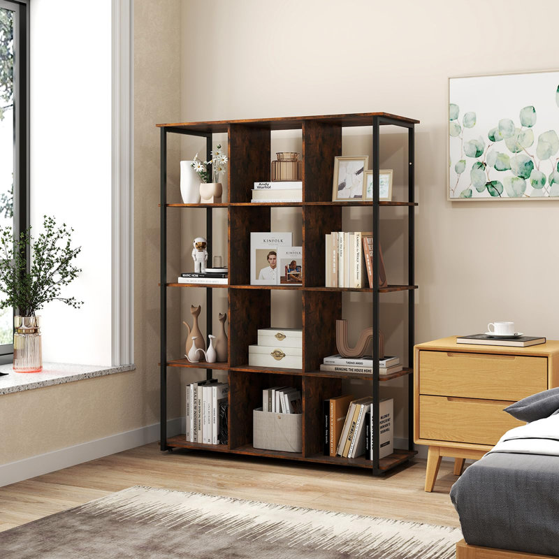 144cm H x 107cm W Metal Bookcase