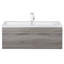 Ensemble de meuble-lavabo mural simple 42 po avec plateau en marbre Arlie-439841860