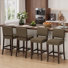 Chorro Upholstered Bar Stool with Solid Wood Frame