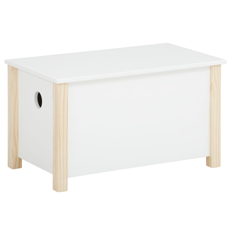 Fadl Blanket Chest, White/Natural