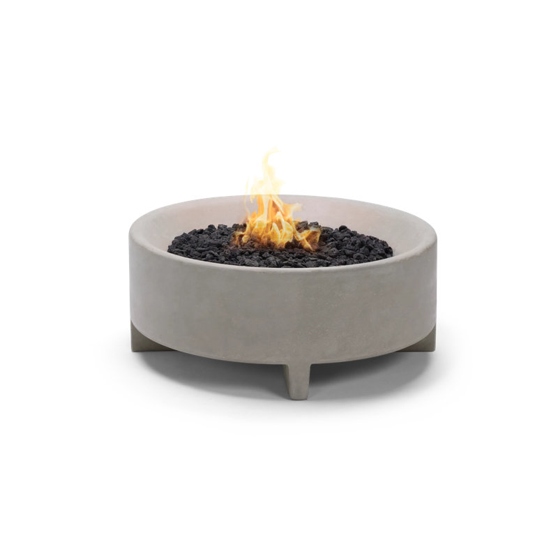 Table ronde avec foyer Rook (39 po), Gaz naturel, Pierre