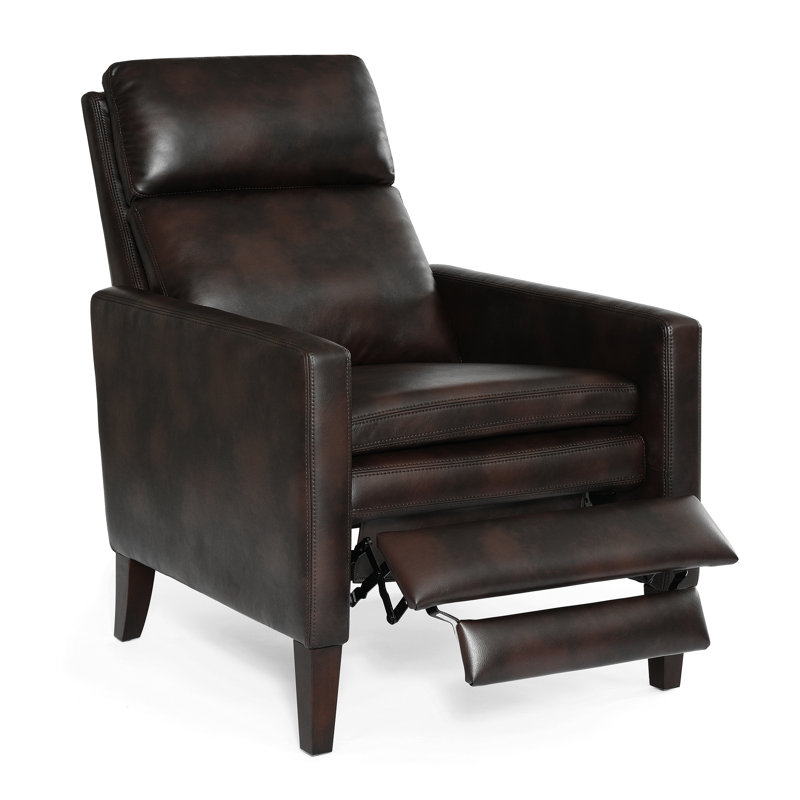 Fauteuil inclinable Darneil, Similicuir brun bruni