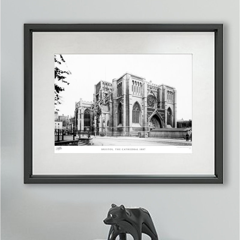 Bristol, The Cathedral 1887 - Single Picture Frame Print, 40cm H X 50cm W x 2cm D