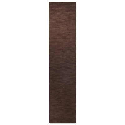 Manns Hand Knotted Loom Wool Eco-Friendly Area Rugs - Runner, Brown Color, Plain Solid Design, High Pile Thick Handmade Anti Skid Area Rugs for Living Room, Bed Room