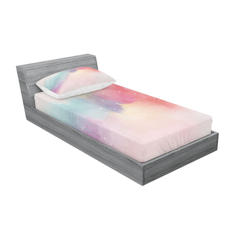 Microfiber Ombre Sheet Set, Twin XL Sheet Set with Fitted Sheet