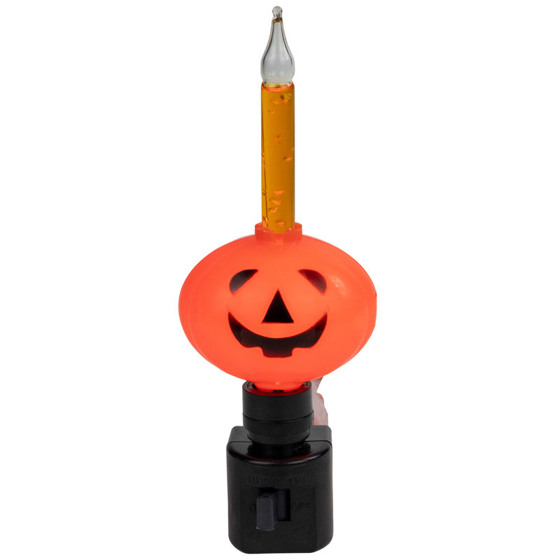 Veilleuse 6,5 "à bulles d'Halloween Jack-O-Lantern
