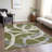 Aloura Green Washable Indoor-Outdoor Rug - -1906572480