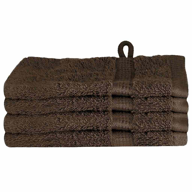 Washcloths Cotton, Brown