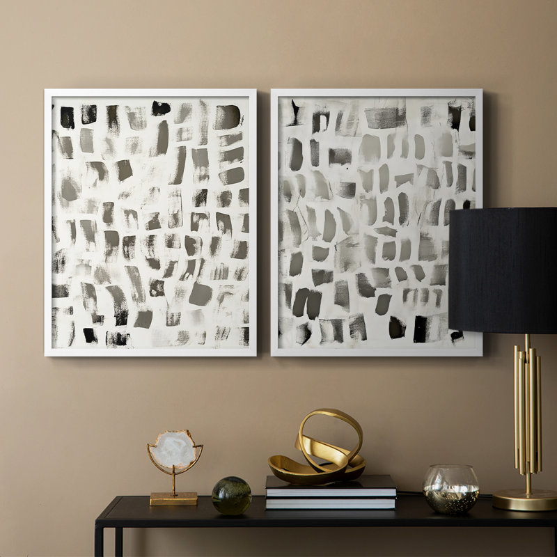 ABSTRACT Series DLXVII - Reproduction encadrée de qualité supérieure - prête à être accrochée - aucun clou requis - aucun clou requis