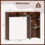 Tablette de bureau avec tablettes anti-basculement noyer