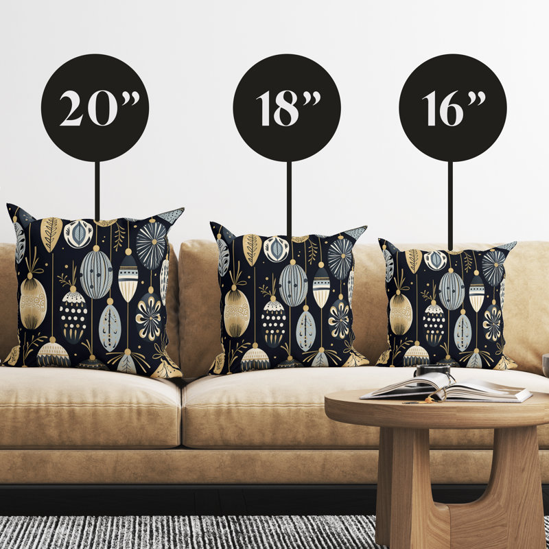 Housse de coussin Festive Holiday, H 16 po x l 16 po