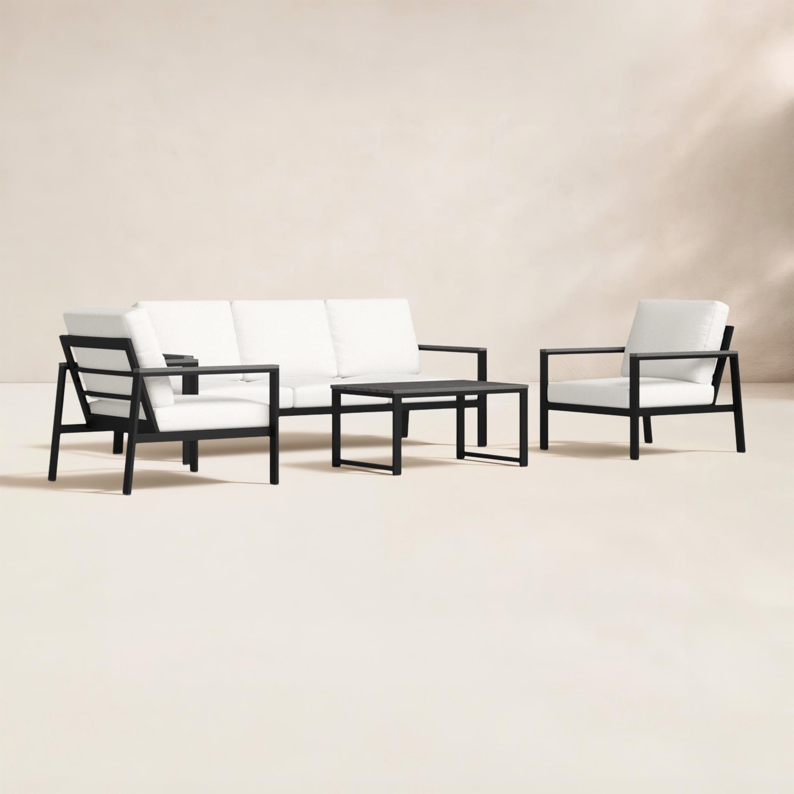 Townsend 5-Person Sunbrella® Patio Seating Group, Sunbrella Canvas Natural