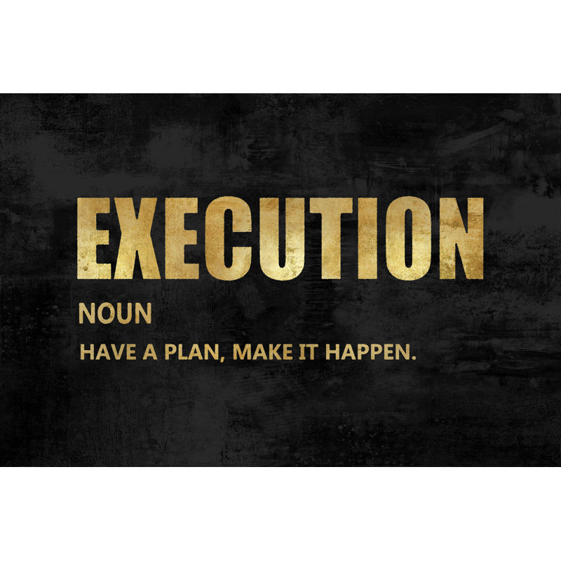 " Execution Gold " Painting Print, 24" H x 36" W