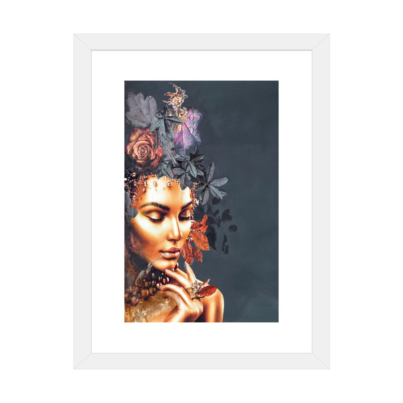 Or couture I par design Fabrikken-impression, Papier encadré blanc, Blanc, H 24 po x l 16 po x P 1 po