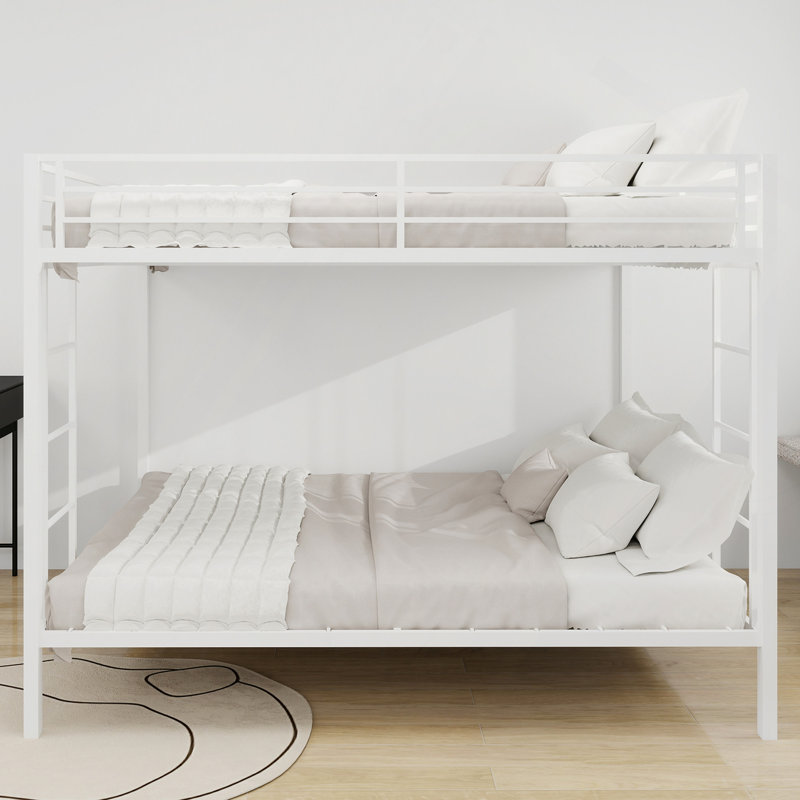 Lit superposé en fer carré multifonctionnel, structure en métal robuste résistant à l'usure, idéal pour optimiser l'espace vertical dans n'importe quelle pièce - 153 cm x 203 cm