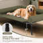 Elevated Dog Bed with Removable Cooling Cushion-801308710-801308711