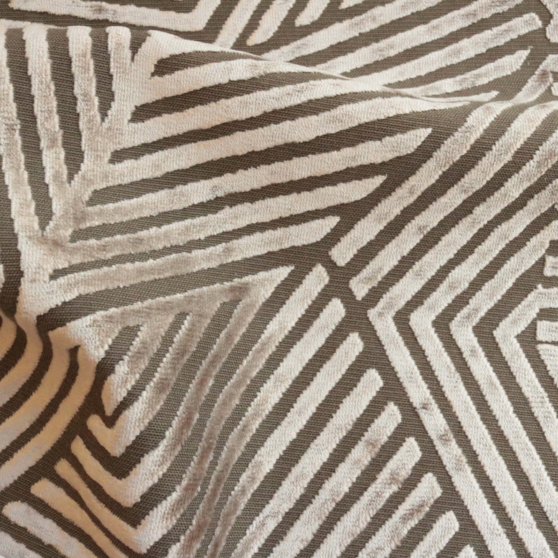 Otis-Aurora Burnout Velvet Fabric, Domino