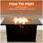 Steel Outdoor Fire Pit Table With Lid