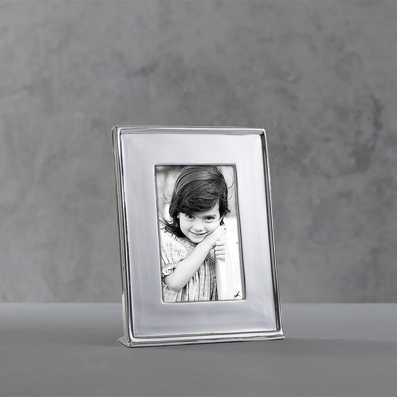 Cadre photo en métal FRAME, L 5 po x H 7 po, Argent argent