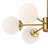 6-Light Dimmable Modern Sputnik Chandelier with Glass Globes in Gold-537583913-538134913
