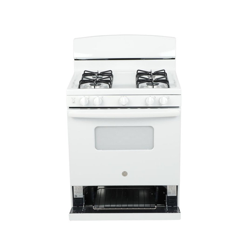 30" 4.8 cu. ft. Freestanding Gas Range, White