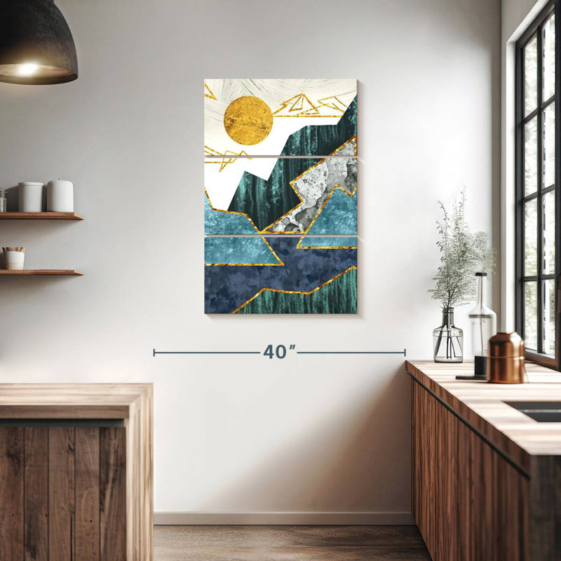 Avery Sun Over Abstract Landscape, 38" H x 24" W