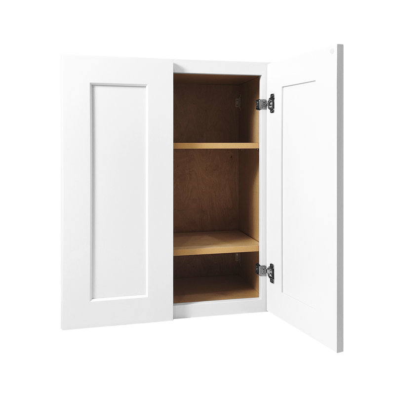 Armoire murale 30 po avec portes doubles et tablettes réglables.  , 30", 30"