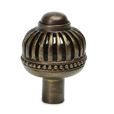 Cricket Cage large round knobin Gilded Mercury