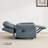 Power Lift Recliner – Massage & Heat, Lay Flat Leather, USB, Cup Holders, Power Headrest, Independent Backrest, Navy-1009350252