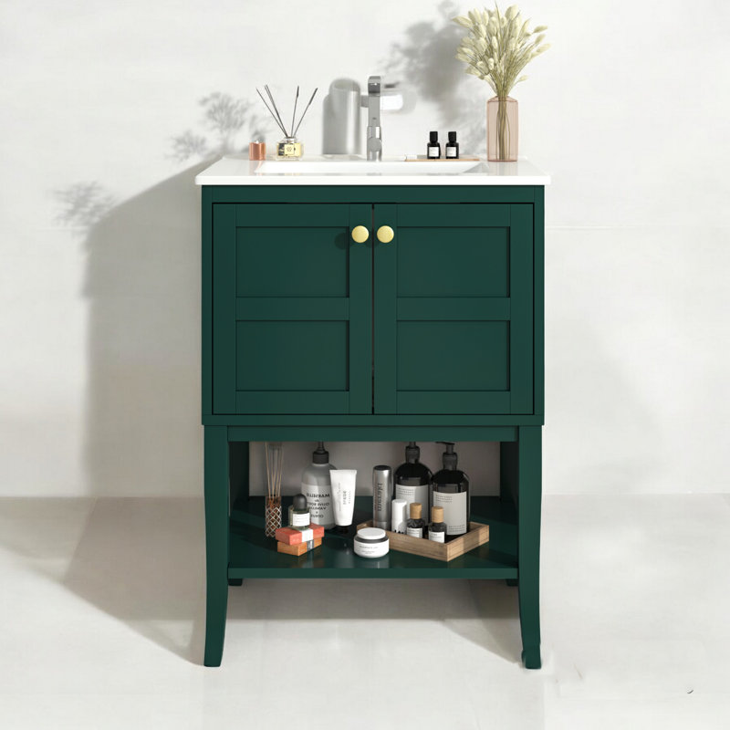 Ensemble de meuble-lavabo simple 24 po avec plateau 24 po