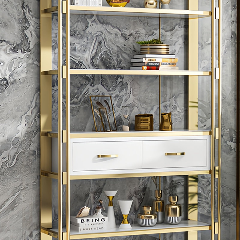Bottesford, White, (5 Shelves) 78.7"H x 47.2"W x 11.8"D