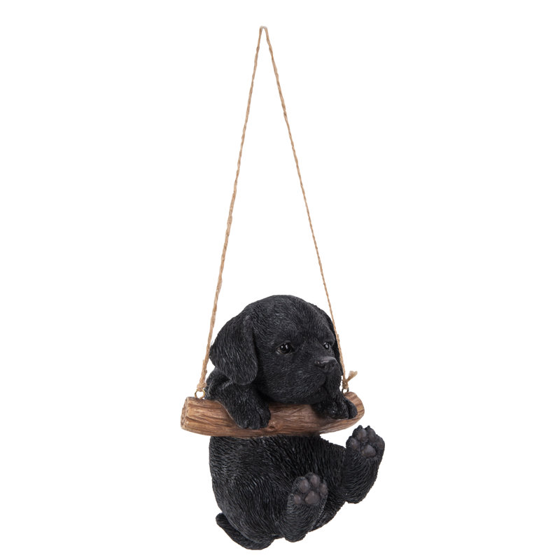 Statue chiot suspendue lab