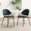 Chaises de salle à manger rembourrées de style Mid-Century de 4 personnes, avec dossier et boucle courbés, pour des espaces fonctionnels polyvalents